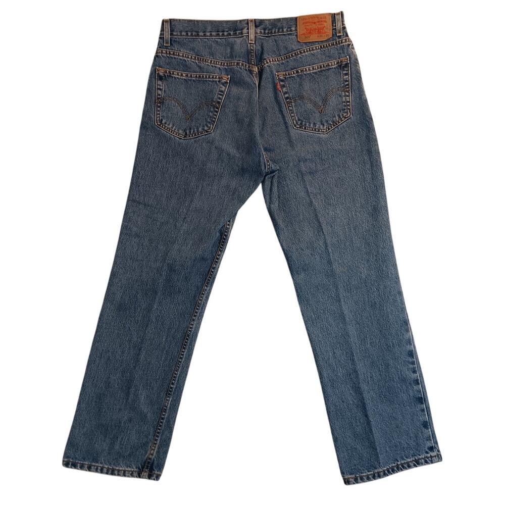 Levis 505 Jeans Mens‎ 36X30 Blue Nice Fade Regular Straight Y2K Western Casual